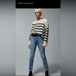 Zara Ripped Slim Jeans